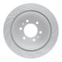 R1 04-11 Ford F-150 4WD Rear Left Drilled & Slotted Geo-Carbon Rotor
