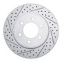 R1 04-08 Ford F-150 4WD Front Left Drilled & Slotted Geo-Carbon Rotor