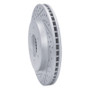 R1 04-08 Ford F-150 4WD Front Left Drilled & Slotted Geo-Carbon Rotor