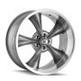 Ridler 695 22x9 / 5x127 BP / 0mm Offset / 83.82mm Hub Gloss Grey Machined Wheel