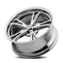Ridler 606 20x10 / 5x127 BP / 0mm Offset / 83.82mm Hub Chrome Wheel
