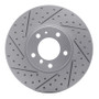 R1 91-01 BMW 540I Front Left Drilled & Slotted Geo-Carbon Rotor