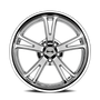 Ridler 606 20x10 / 5x120.65 BP / 0mm Offset / 83.82mm Hub Chrome Wheel