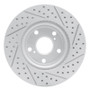 R1 99-07 Lexus Rx300 Front Left Drilled & Slotted Geo-Carbon Rotor