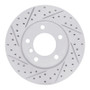 R1 91-06 BMW 328I Front Left Drilled & Slotted Geo-Carbon Rotor