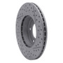 R1 91-06 BMW 328I Front Left Drilled & Slotted Geo-Carbon Rotor