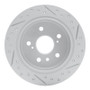 R1 92-03 Lexus Es300 Rear Left Drilled & Slotted Geo-Carbon Rotor