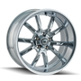 Ridler 650 18x9.5 / 5x127 BP / 0mm Offset / 83.82mm Hub Chrome Wheel
