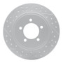 R1 02-10 Ford Explorer Sport Trac Rear Left Drilled & Slotted Geo-Carbon Rotor