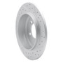R1 02-10 Ford Explorer Sport Trac Rear Left Drilled & Slotted Geo-Carbon Rotor