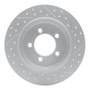 R1 02-10 Ford Explorer Sport Trac Rear Left Drilled & Slotted Geo-Carbon Rotor