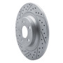 R1 19-25 Volvo Xc40 Rear Left Drilled & Slotted Geo-Carbon Rotor