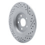 R1 19-25 Volvo Xc40 Rear Left Drilled & Slotted Geo-Carbon Rotor