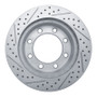 R1 99-05 Ford Excursion Front Right Drilled & Slotted Geo-Carbon Rotor