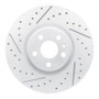 R1 17-25 Volvo S90 Front Left Drilled & Slotted Geo-Carbon Rotor