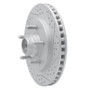R1 99-04 Ford Expedition Front Right Drilled & Slotted Geo-Carbon Rotor