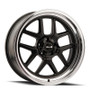 Ridler 610 20x10 / 5x120.65 BP / 0mm Offset / 83.82mm Hub Matte Black Polished Wheel