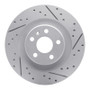 R1 16-26 Volvo V90 Rear Right Drilled & Slotted Geo-Carbon Rotor