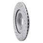 R1 16-26 Volvo V90 Rear Right Drilled & Slotted Geo-Carbon Rotor