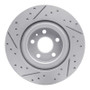 R1 16-26 Volvo V90 Rear Right Drilled & Slotted Geo-Carbon Rotor