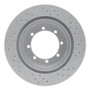 R1 99-07 Ford E-350 Club Wagon Rear Left Drilled & Slotted Geo-Carbon Rotor