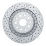 R1 18-23 Lexus Ls500 Left Rear Drilled & Slotted Geo-Carbon Rotor