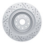 R1 18-23 Lexus Ls500 Left Rear Drilled & Slotted Geo-Carbon Rotor