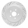 R1 16-22 Lexus Rx350 Rear Left Drilled & Slotted Geo-Carbon Rotor