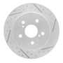 R1 15-26 Lexus Es350 Rear Right Drilled & Slotted Geo-Carbon Rotor
