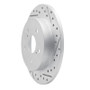 R1 15-26 Lexus Es350 Rear Right Drilled & Slotted Geo-Carbon Rotor