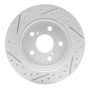 R1 15-26 Lexus Es350 Rear Right Drilled & Slotted Geo-Carbon Rotor
