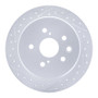 R1 06-15 Lexus Is250 Rear Left Drilled & Slotted Geo-Carbon Rotor