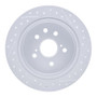R1 06-15 Lexus Is250 Rear Left Drilled & Slotted Geo-Carbon Rotor