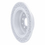 R1 98-10 Lexus Sc430 Rear Left Drilled & Slotted Geo-Carbon Rotor