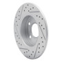 R1 02-08 Chevrolet Astra (Mexico) Rear Right Drilled & Slotted Geo-Carbon Rotor