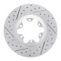 R1 04-08 Chevrolet Colorado Front Left Drilled & Slotted Geo-Carbon Rotor