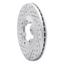 R1 04-08 Chevrolet Colorado Front Left Drilled & Slotted Geo-Carbon Rotor