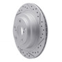 R1 05-09 Subaru Impreza Rear Right Drilled & Slotted Geo-Carbon Rotor