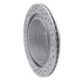 R1 05-09 Subaru Impreza Rear Right Drilled & Slotted Geo-Carbon Rotor