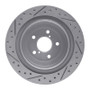 R1 05-09 Subaru Impreza Rear Right Drilled & Slotted Geo-Carbon Rotor