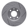 R1 09-19 Fiat 500 (Mexico) Rear Left Drilled & Slotted Geo-Carbon Rotor