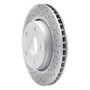 R1 07-18 Jeep Wrangler Front Right Drilled & Slotted Geo-Carbon Rotor