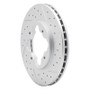 R1 90-97 Acura Cl Front Right Drilled & Slotted Geo-Carbon Rotor