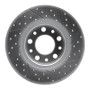 R1 15-26 Alfa Romeo Tonale Rear Left Drilled & Slotted Geo-Carbon Rotor