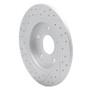 R1 08-16 Chrysler Town & Country Rear Right Drilled & Slotted Geo-Carbon Rotor