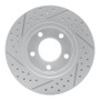R1 01-07 Chrysler Voyager Front Right Drilled & Slotted Geo-Carbon Rotor