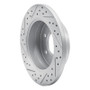 R1 06-18 Dodge Sprinter 3500 Rear Right Drilled & Slotted Geo-Carbon Rotor