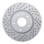 R1 14-24 Mazda 3 Front Left Drilled & Slotted Geo-Carbon Rotor