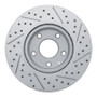 R1 14-24 Mazda 3 Front Left Drilled & Slotted Geo-Carbon Rotor