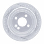 R1 09-14 Mini Cooper Clubman Rear Right Drilled & Slotted Geo-Carbon Rotor